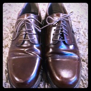 Men’s Brown Leather Shoes, Bass, 11 1/2M, Like New